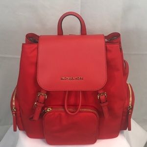 Michael Kors Large ladies red Backpack